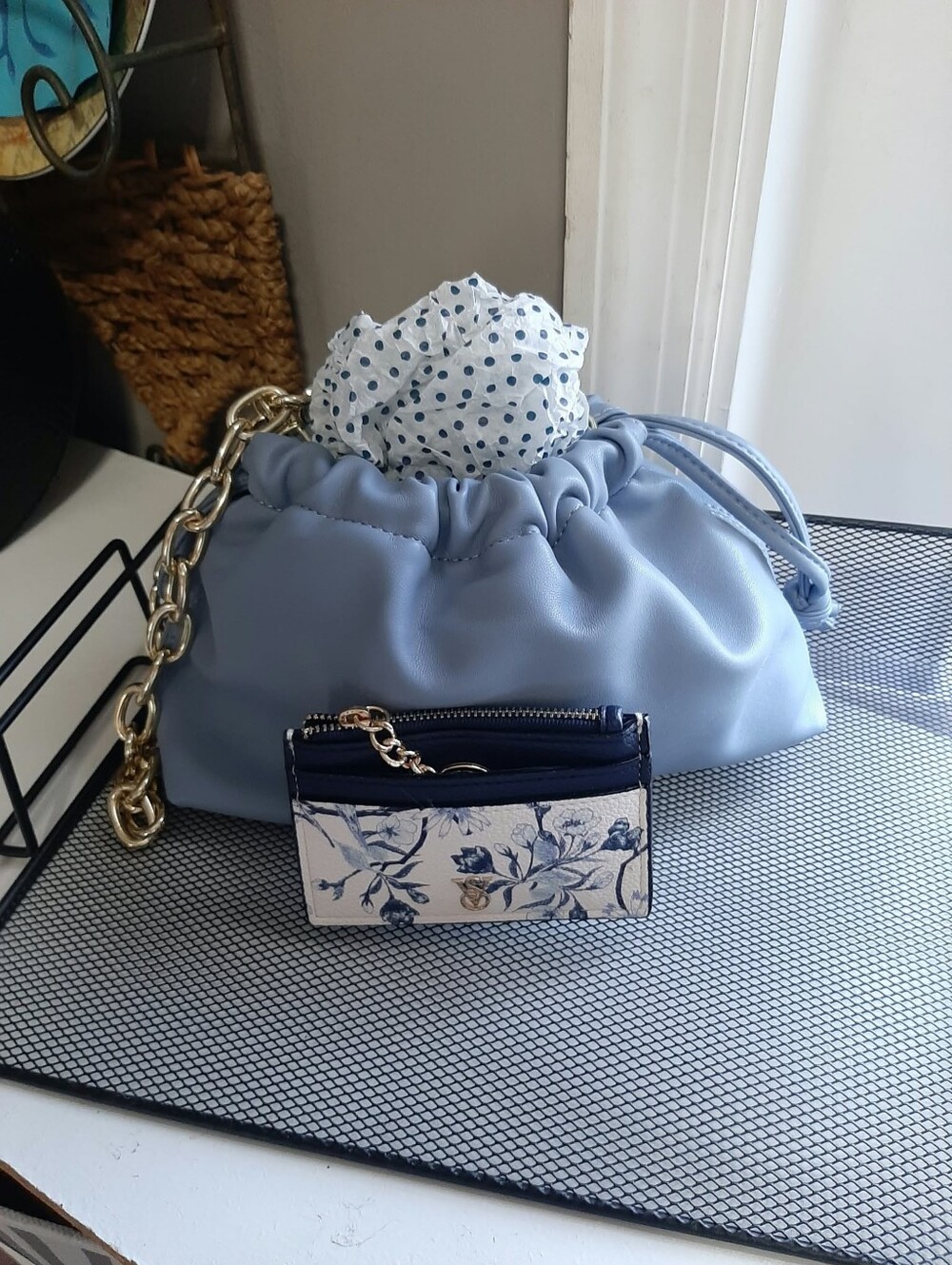 JULES KAE/VICTORIA'S SECRET Brea Pouch "Cloud☁️Bag" & ID/Card Wallet 2 Pc Set